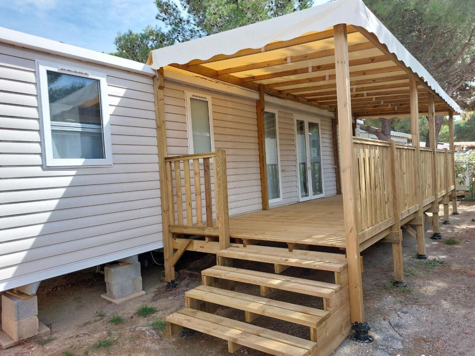 Mobile Home For You Canet-en-Roussillon Bagian luar foto